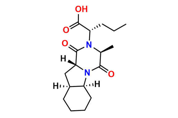 Perindopril EP Impurity D / Perindoprilat Lactam B / Perindopril (10aR)-Dione Acid